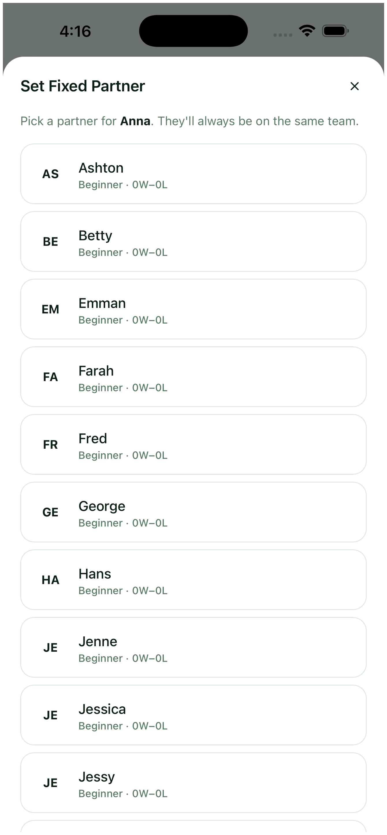 8. Lock a permanent team — view 2