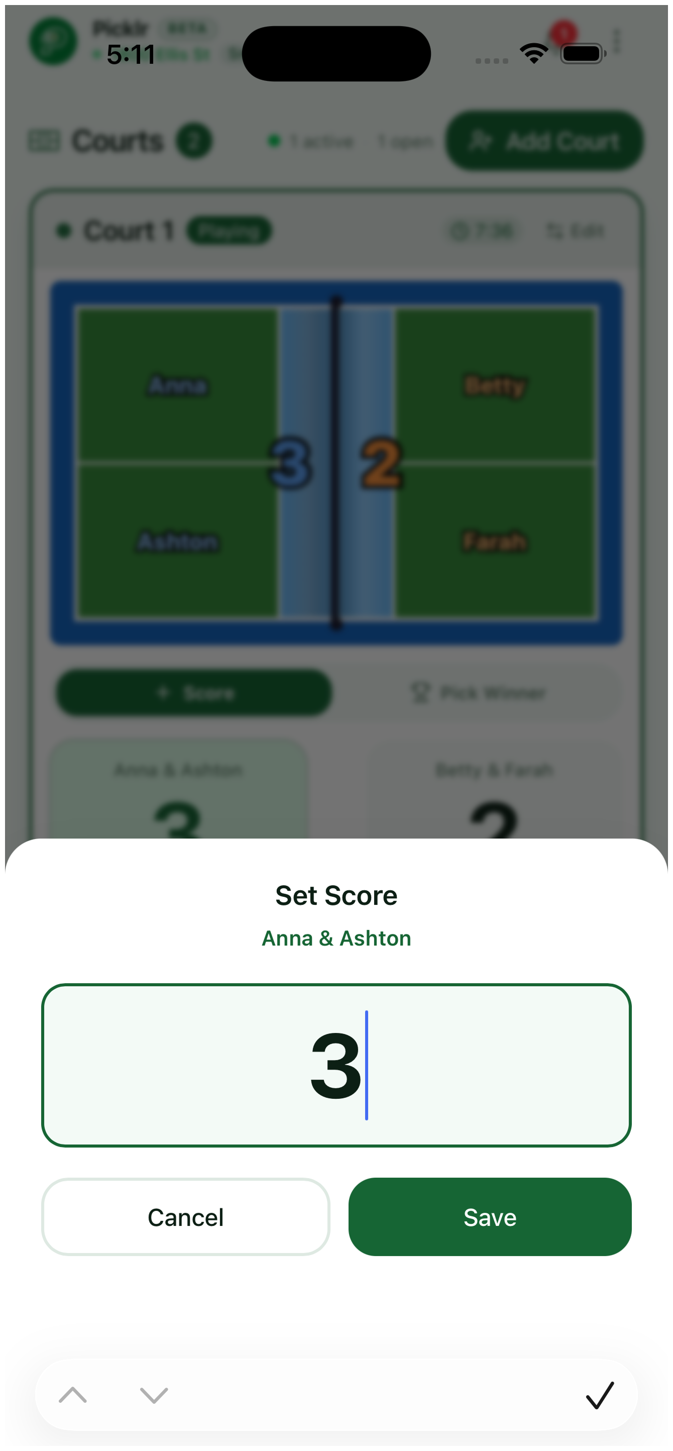 12. Add a score — view 4