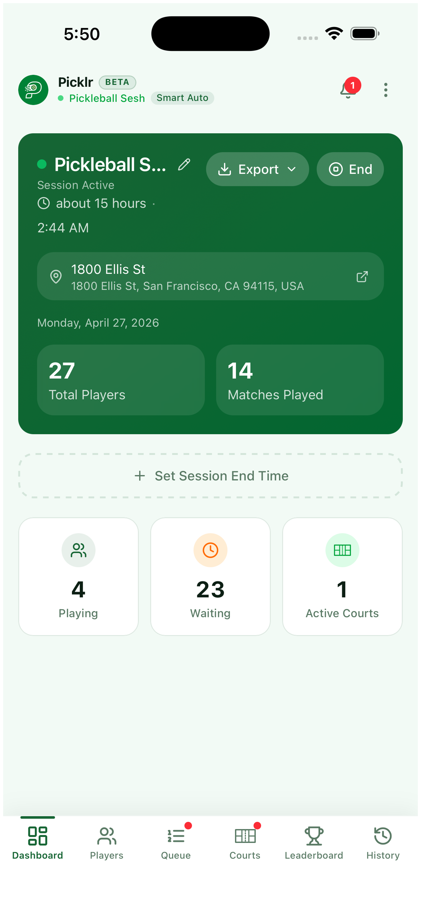 22. Continue a previous session — view 3